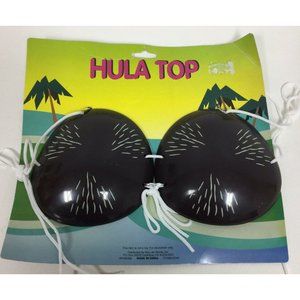 Adult Coconut Shell Bra Bikini Top Hawaiian Luau HulaGirl Tropical Beach Costume